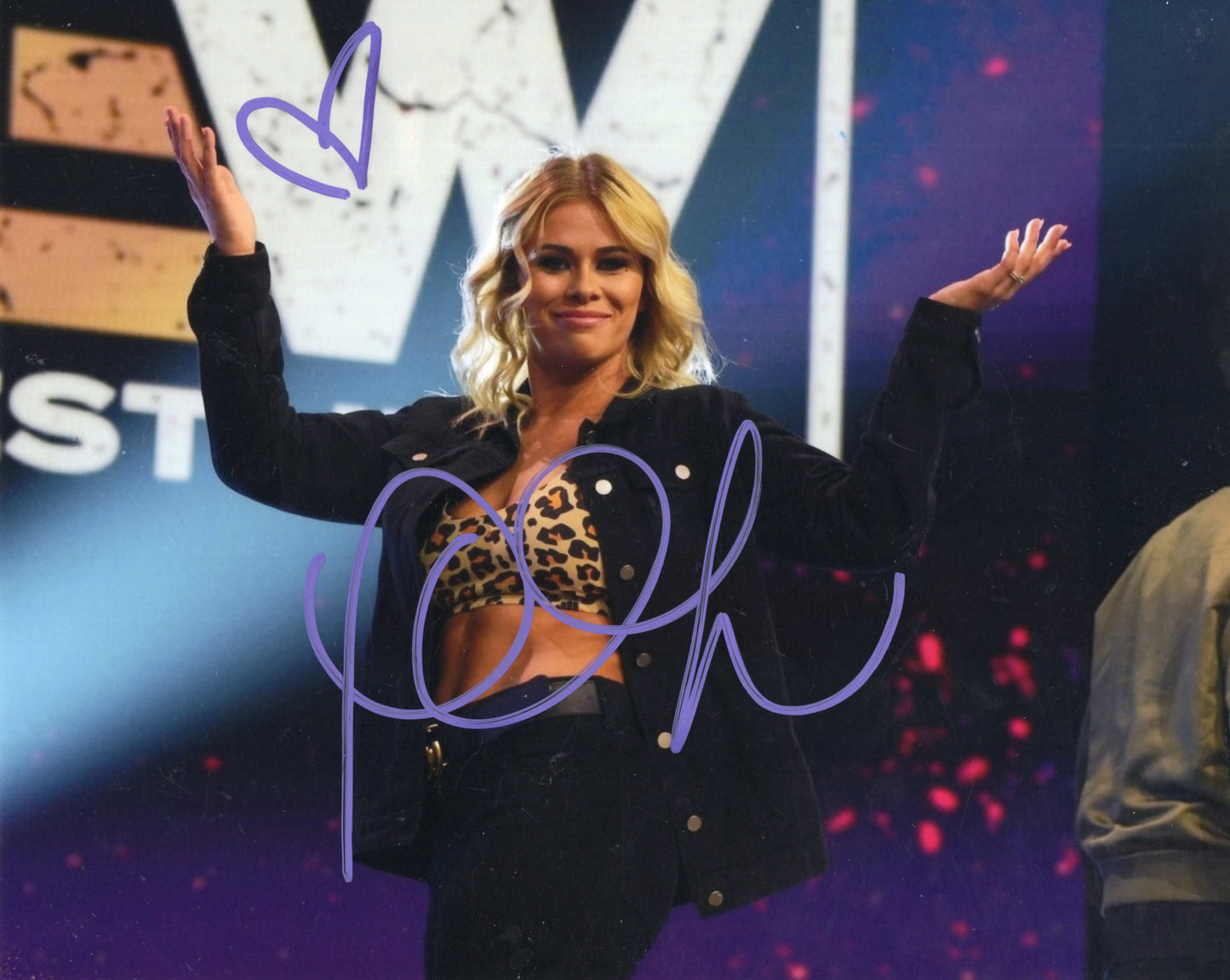 Paige VanZant (8x10) UFC TNA AEW ROH photo signed auto autographed