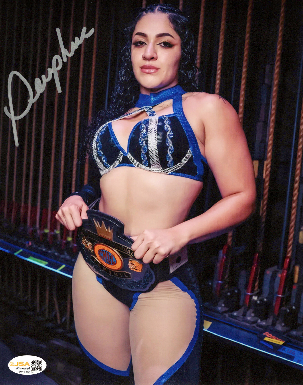 Persephanie (8x10 photo) JSA COA AEW autographed