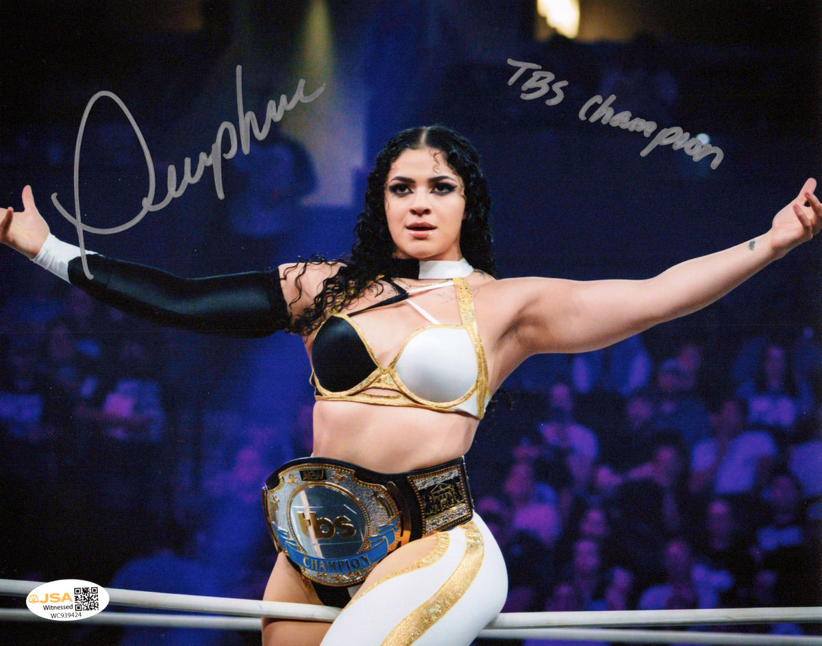 Persephanie (8x10 photo) JSA COA AEW autographed inscribed