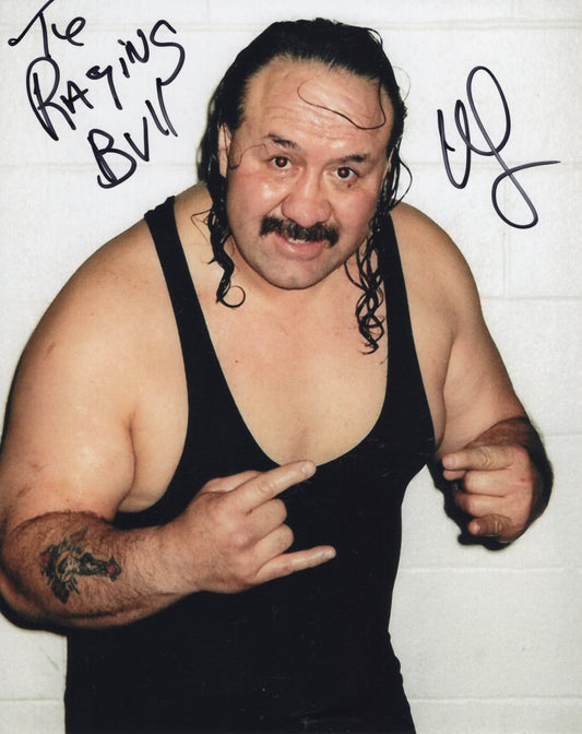 Manny Fernandez The Raging Bull NWA FCW signed autographed 8x10 photo