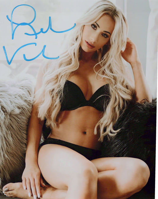 Carmella leah van dale (metallic 8x10) photo signed auto autographed WWE rare
