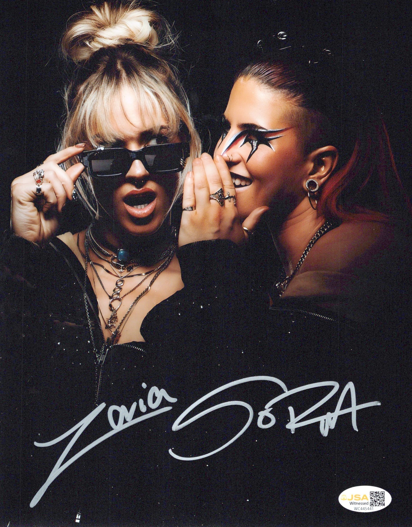 Sol Ruca Zaria dual (8x10) WWE NXT SEXY photo signed auto autographed JSA COA