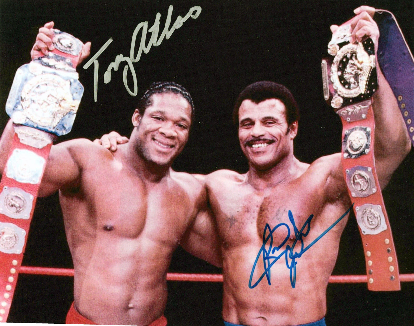 Tony Atlas & Rocky Johnson photo photo signed auto autographed 8x10 WWF