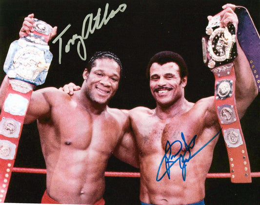 Tony Atlas & Rocky Johnson photo photo signed auto autographed 8x10 WWF