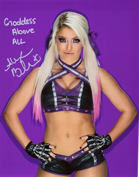 Alexa Bliss Funhouse (metallic 8x10) WWE photo signed auto autographed inscribed