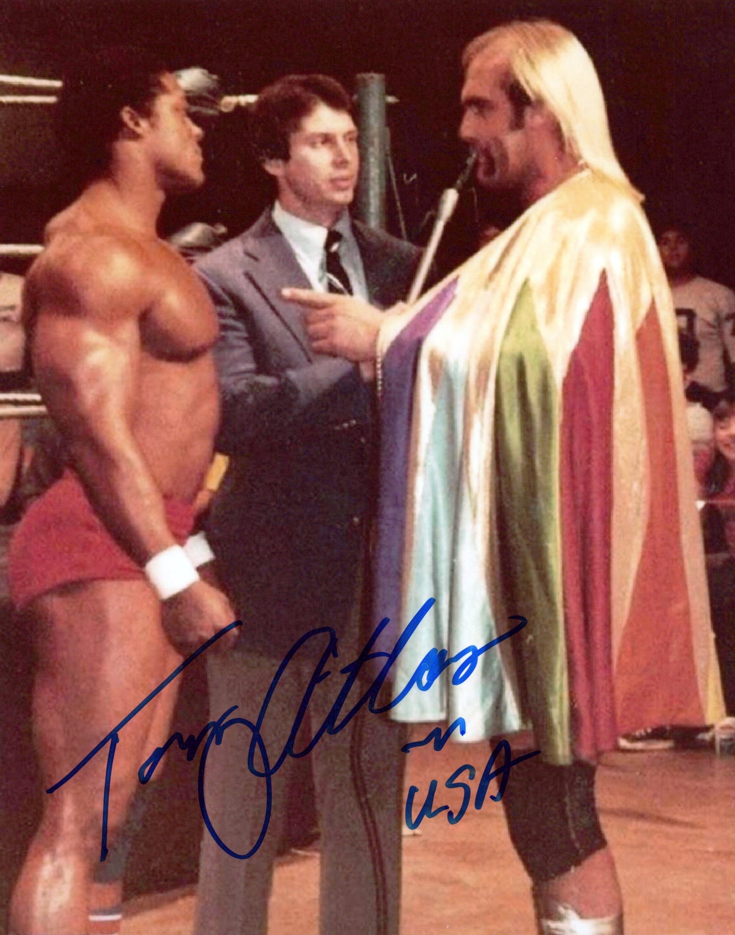 Tony Atlas (8x10) WWF WCW NWA photo signed auto autographed