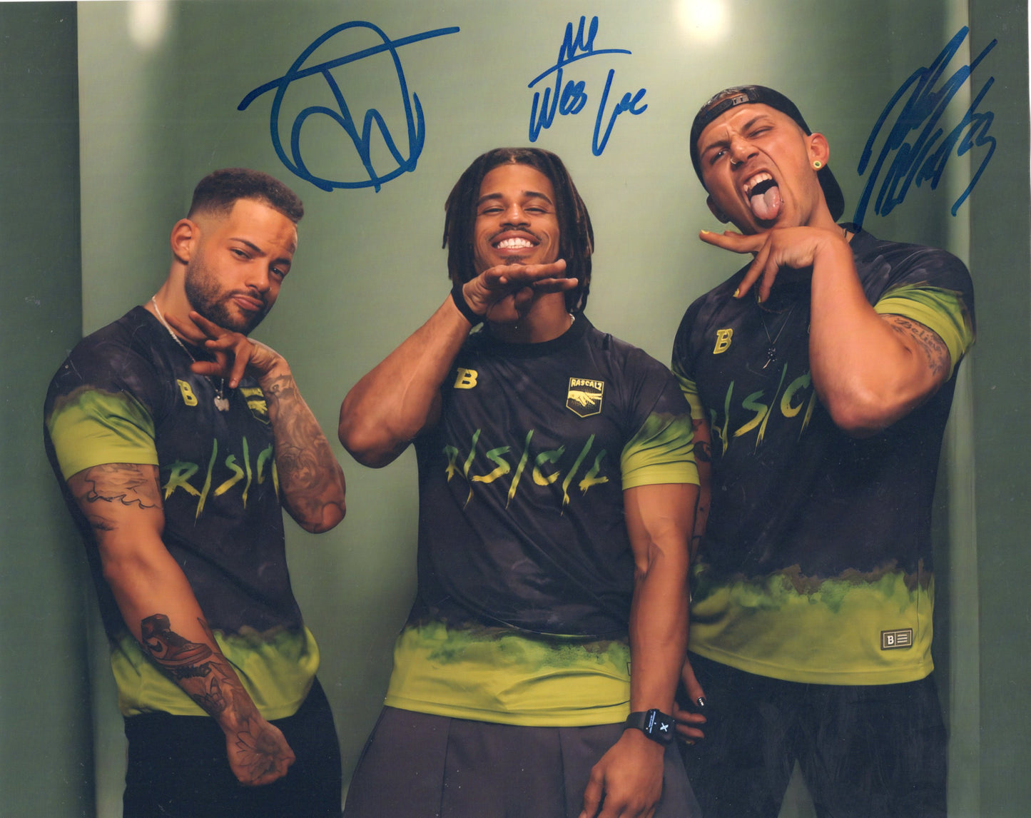 Rascals Wes Lee Zachary Wentz Tre Miguel (8x10 photo) TNA NXT signed auto autograph AEW