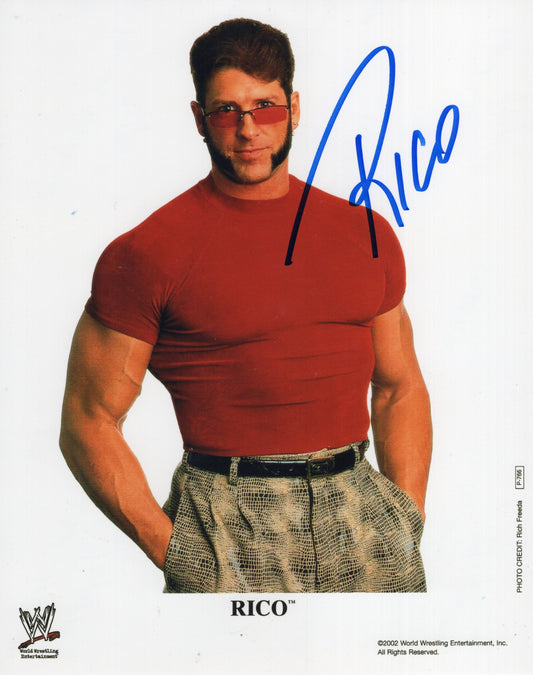 Rico 8x10 photo signed auto autographed WWF (copy promo original signature)
