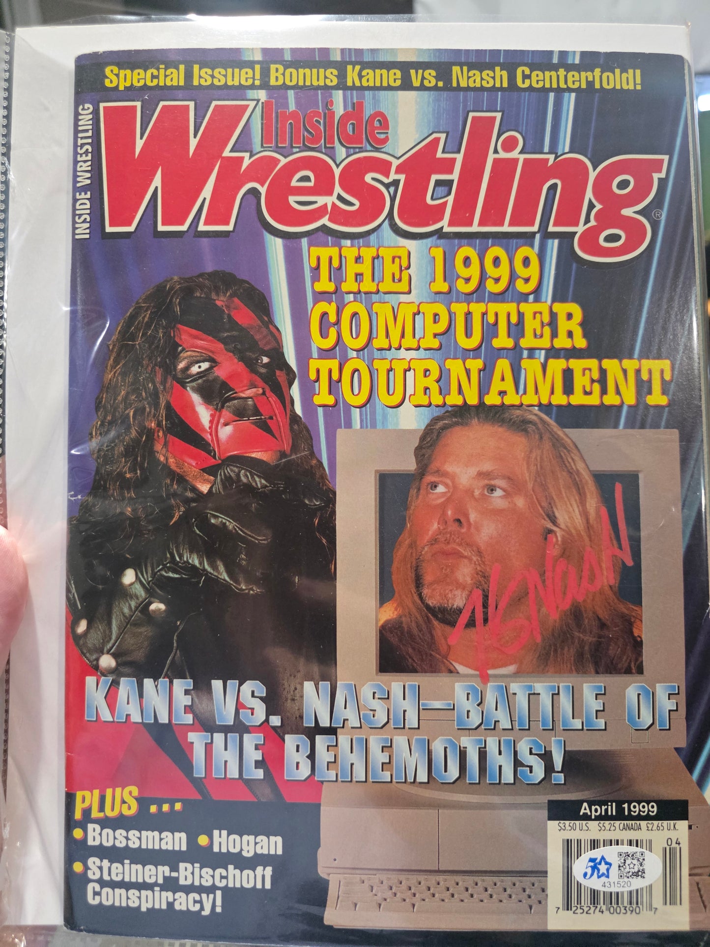 Kevin Nash 5 star coa (full magazine) cover signed auto autographed