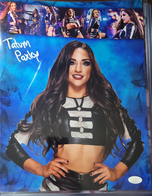 Tatum Paxley Funhouse (11x14 metallic) NXT WWE photo signed auto autographed