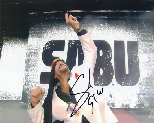 Sabu 8x10 ECW AEW TNA WCW WWE photo signed auto autographed