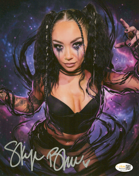 Skye Blue (Metallic 8x10) AEW SEXY photo signed auto autographed JSA COA
