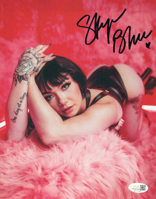 Skye Blue (Metallic 8x10) AEW SEXY photo signed auto autographed JSA COA