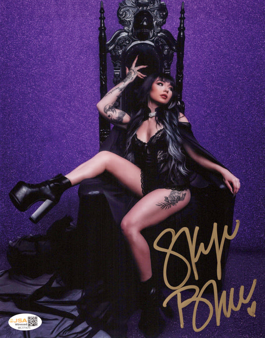 Skye Blue (Metallic 8x10) AEW SEXY photo signed auto autographed JSA COA
