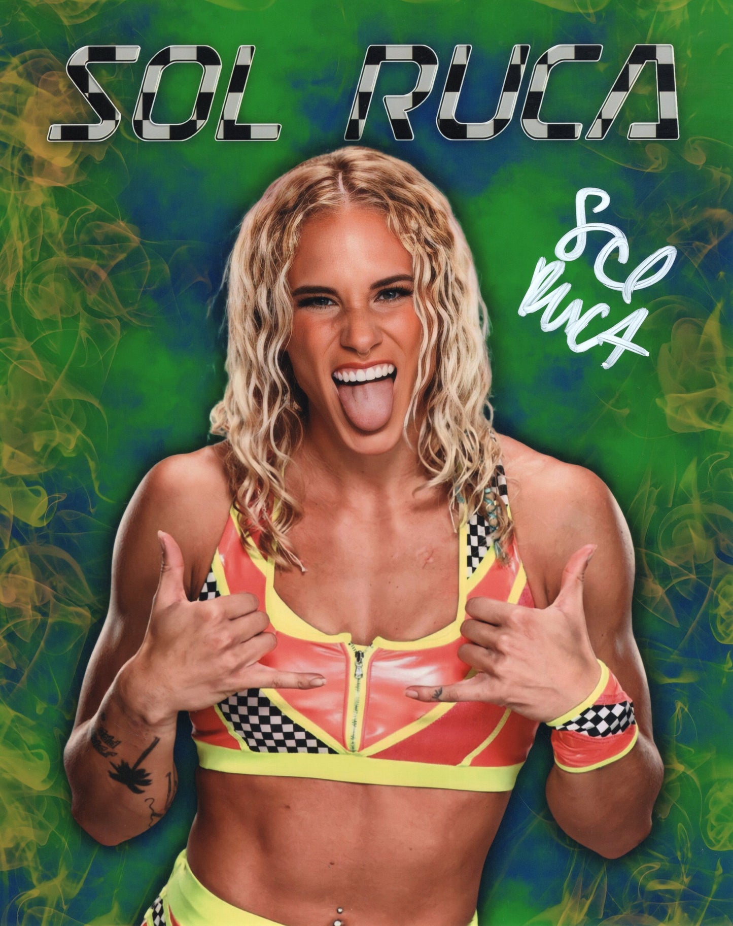 Sol Ruca (8x10) WWE NXT SEXY photo signed auto autographed