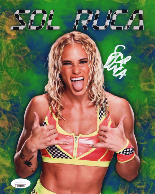 Sol Ruca (metallic 8x10) WWE NXT SEXY photo signed auto autographed JSA