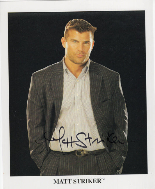 Matt Striker WWE WWF 8x10 photo signed auto autographed