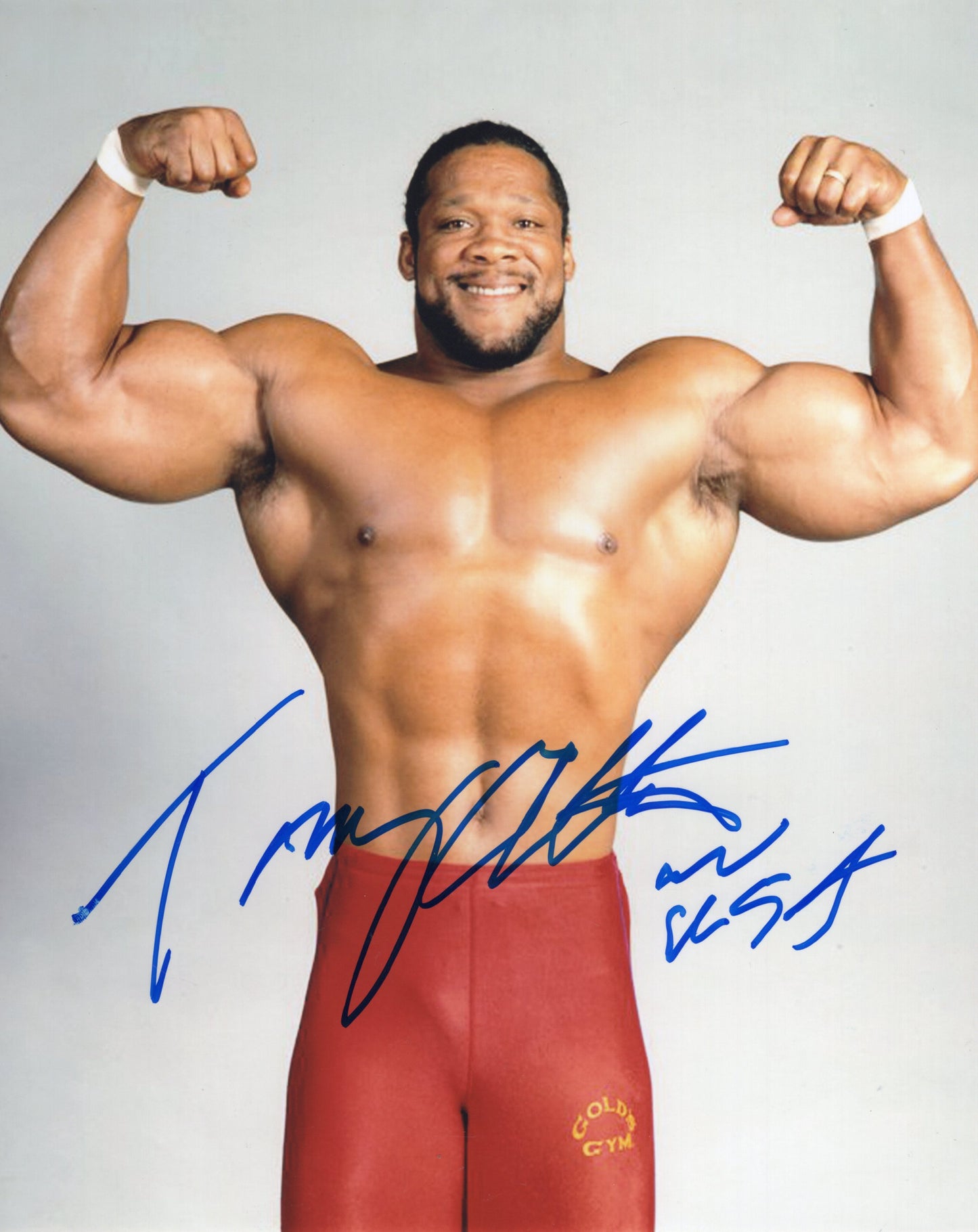 Tony Atlas (8x10) wwf signed autographed photo photo signed auto autographed