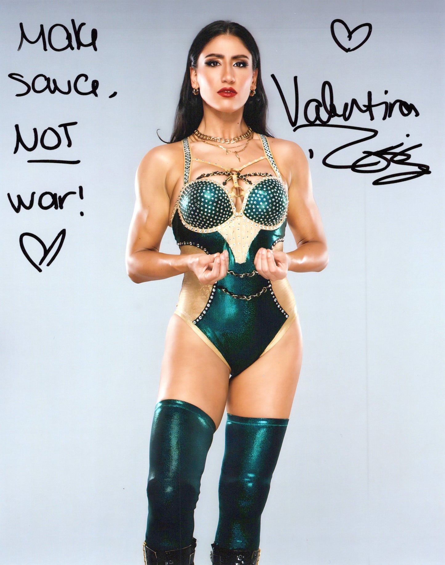 Valentina Rossi Inscribed Gianna Capri WWE NXT LFG 8x10 photo signed auto autograph