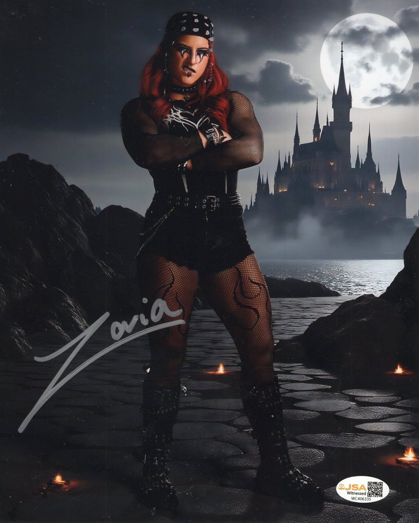 ZARIA (8x10) JSA COA WWE NXT SEXY photo signed auto autographed