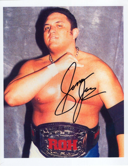 Samoa Joe signed 8.5x11 autographed AEW ROH WWF WWE photo signed auto autographe