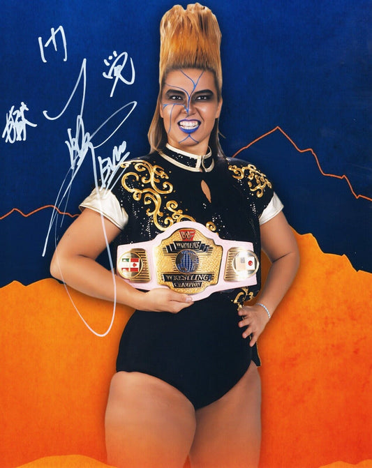 Bull Nakano Signed 8x10 Photo Funhouse metallic wrestling Autograph