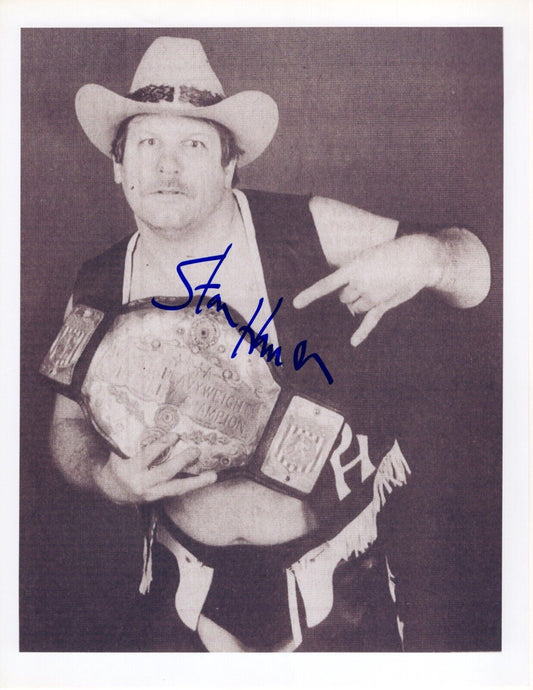 Stan hansen 8.5x11 photo signed auto autographed