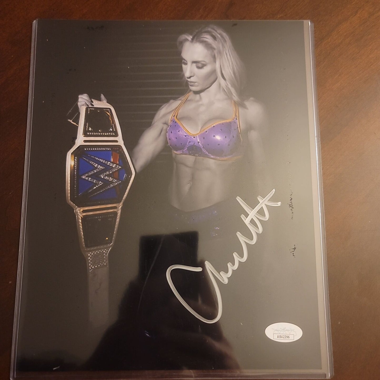 Charlotte Flair (8x10 metallic) jsa photo signed auto autographed