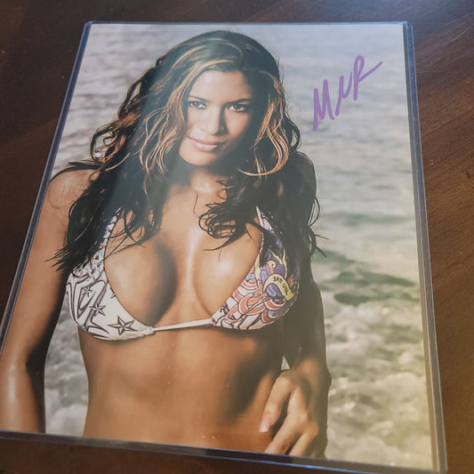 Melina (metallic 8x10) photo signed auto autographed