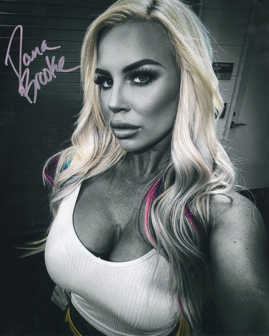 Dana Brooke NXT WWE spotlight Sexy autographed 8x10 FUNHOUSE METALLIC signed