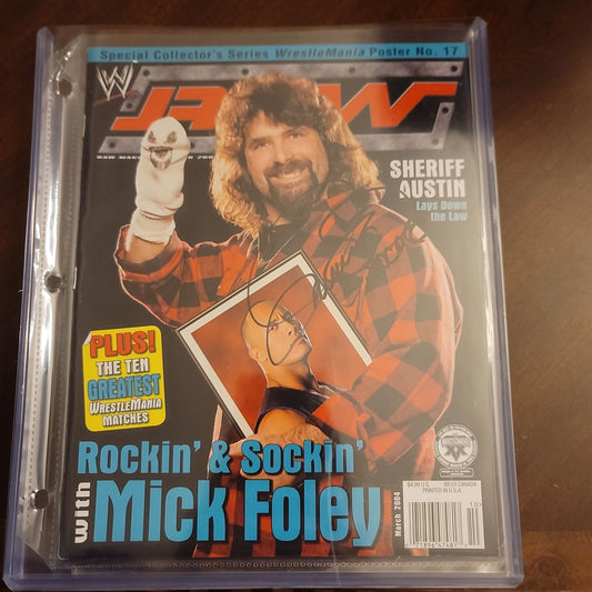 Cactus jack aka mick foley aka mankind aka dude love (full magazine) signed