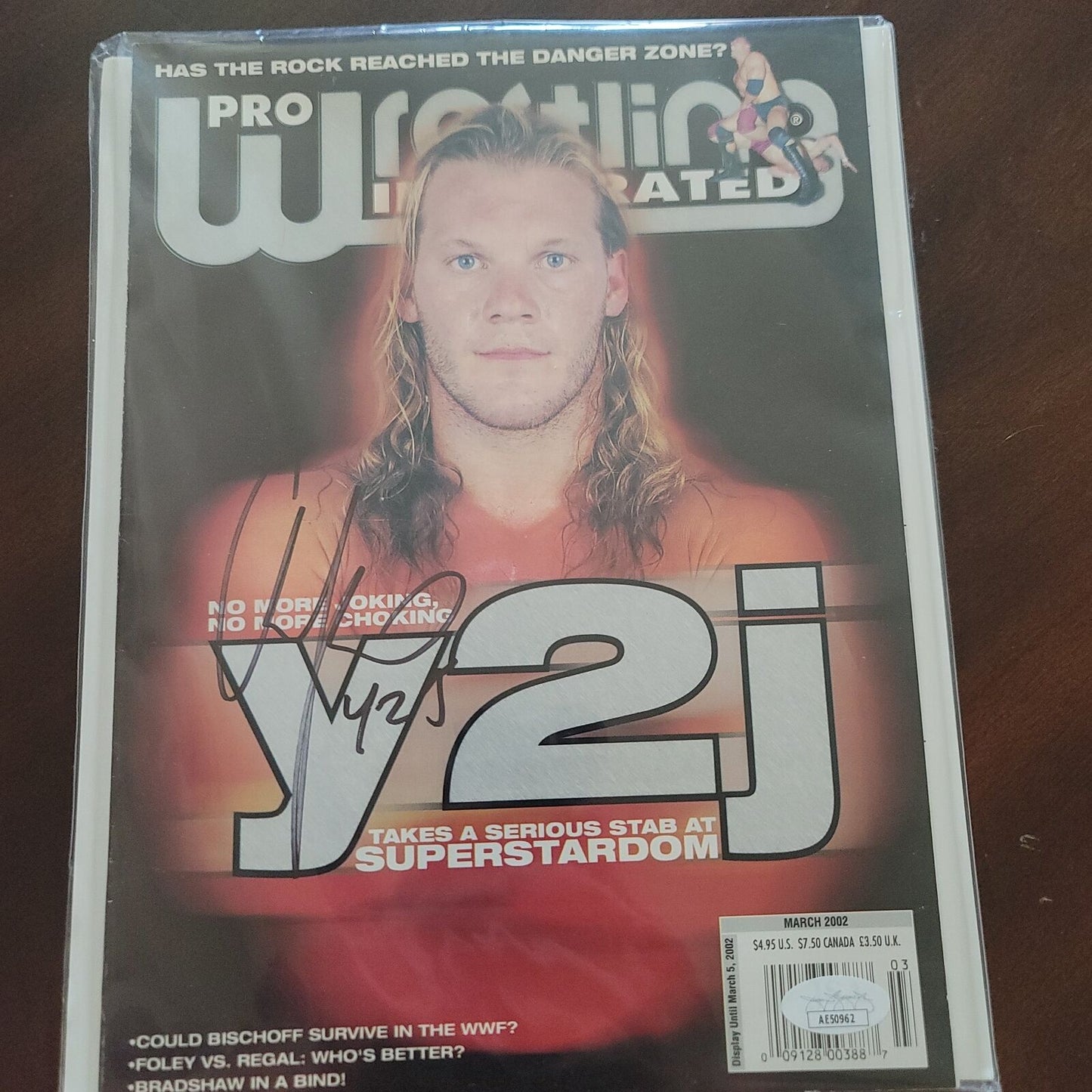 Chris Jericho Y2J (full magazine) jsa signed cover auto autographed