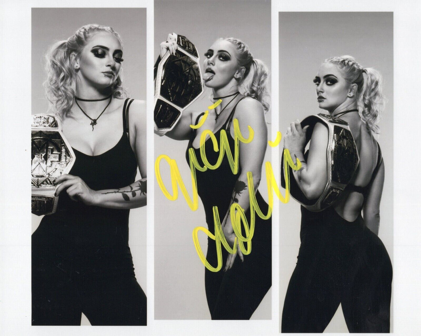 Gigi Dolin toxic attraction signed Hot Sexy autographed 8x10 FUNHOUSE METALLIC