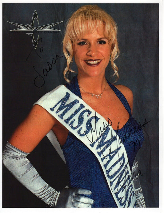 Miss madness molly holly signed 8.5x11 inscribed "To Jason" photo signed auto au