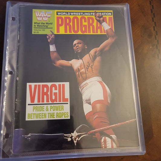 Virgil signed  full program photo signed auto autographed