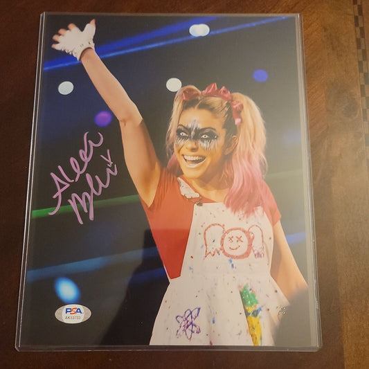 Alexa Bliss Funhouse metallic 8x10 - WWE photo signed auto autographed PSA