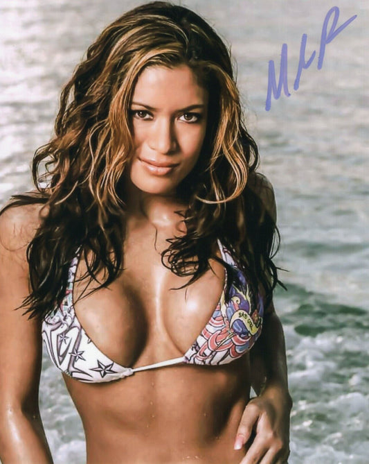 Melina WWE (8x10 metallic) Autographed Signed Photo Funhouse SEXY photo signed auto