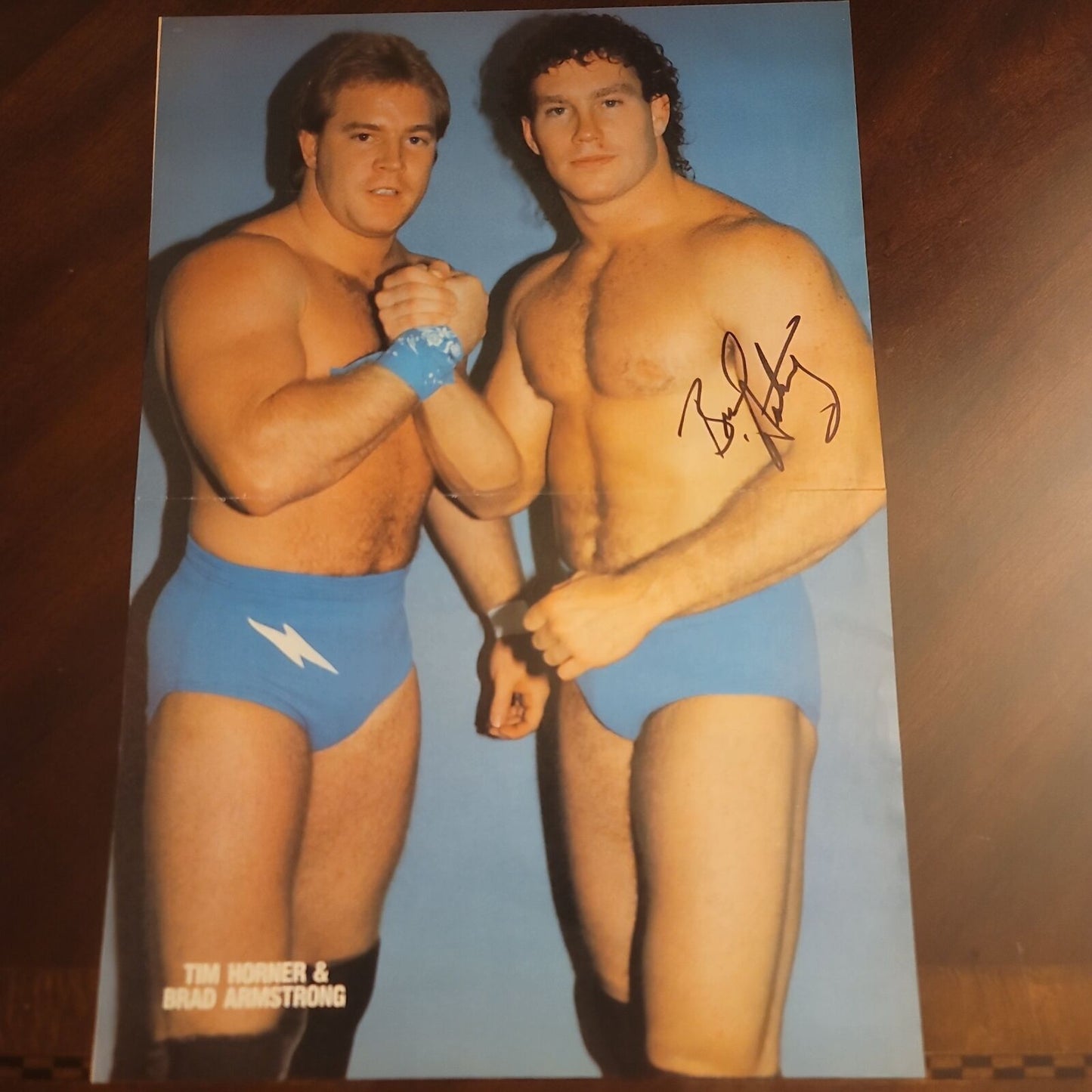 Brad Armstrong (magazine poster) photo signed auto autographed NWA WCW