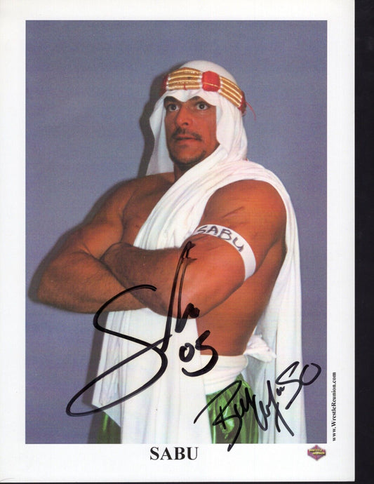 Sabu Wrestlereunion promo WCW ECW WWE photo signed auto autographed