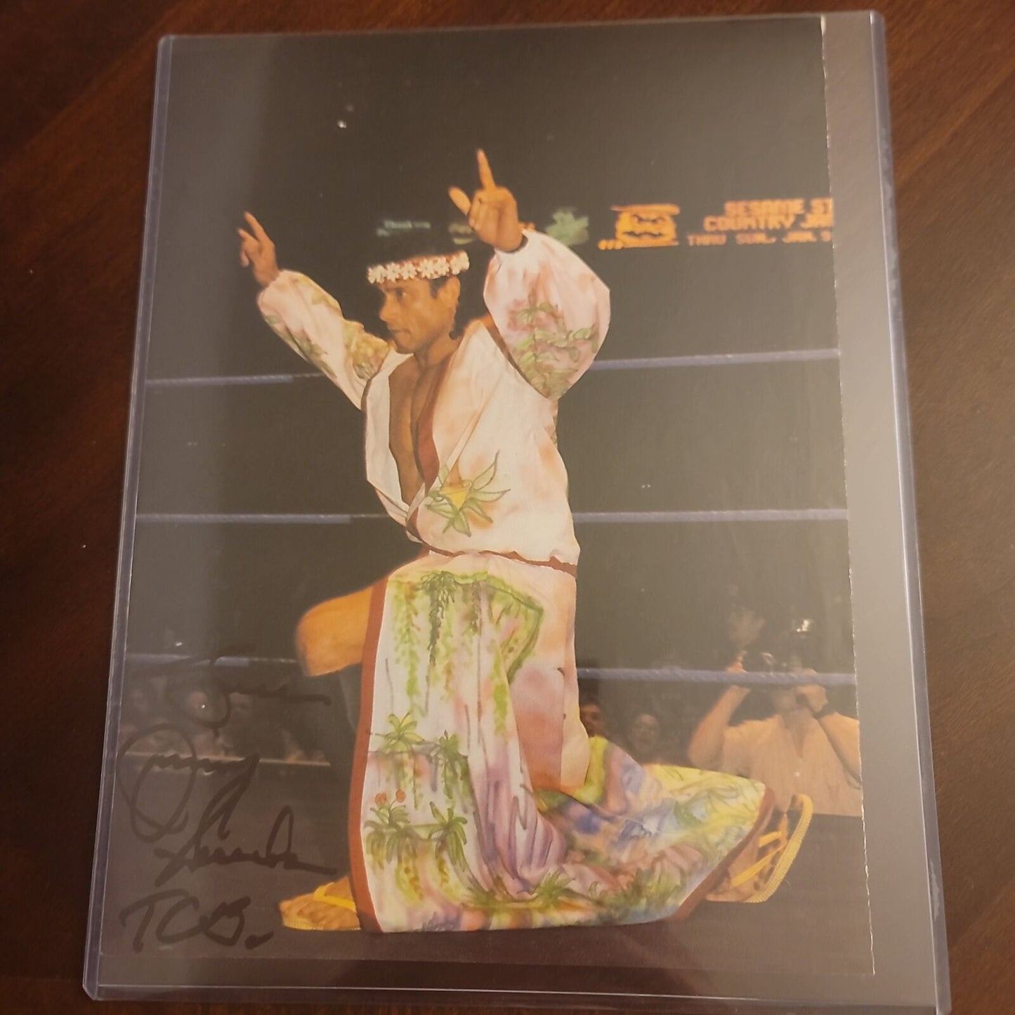 Jimmy Superfly Snuka  (magazine page) signed auto autographed