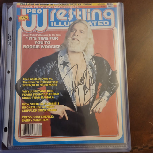 Jimmy Valiant signed (full magazine) cover signed auto autographed