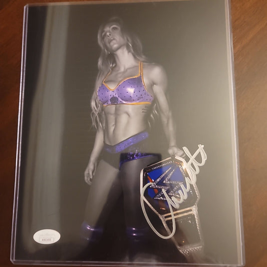 Charlotte Flair (8x10 metallic) jsa photo signed auto autographed