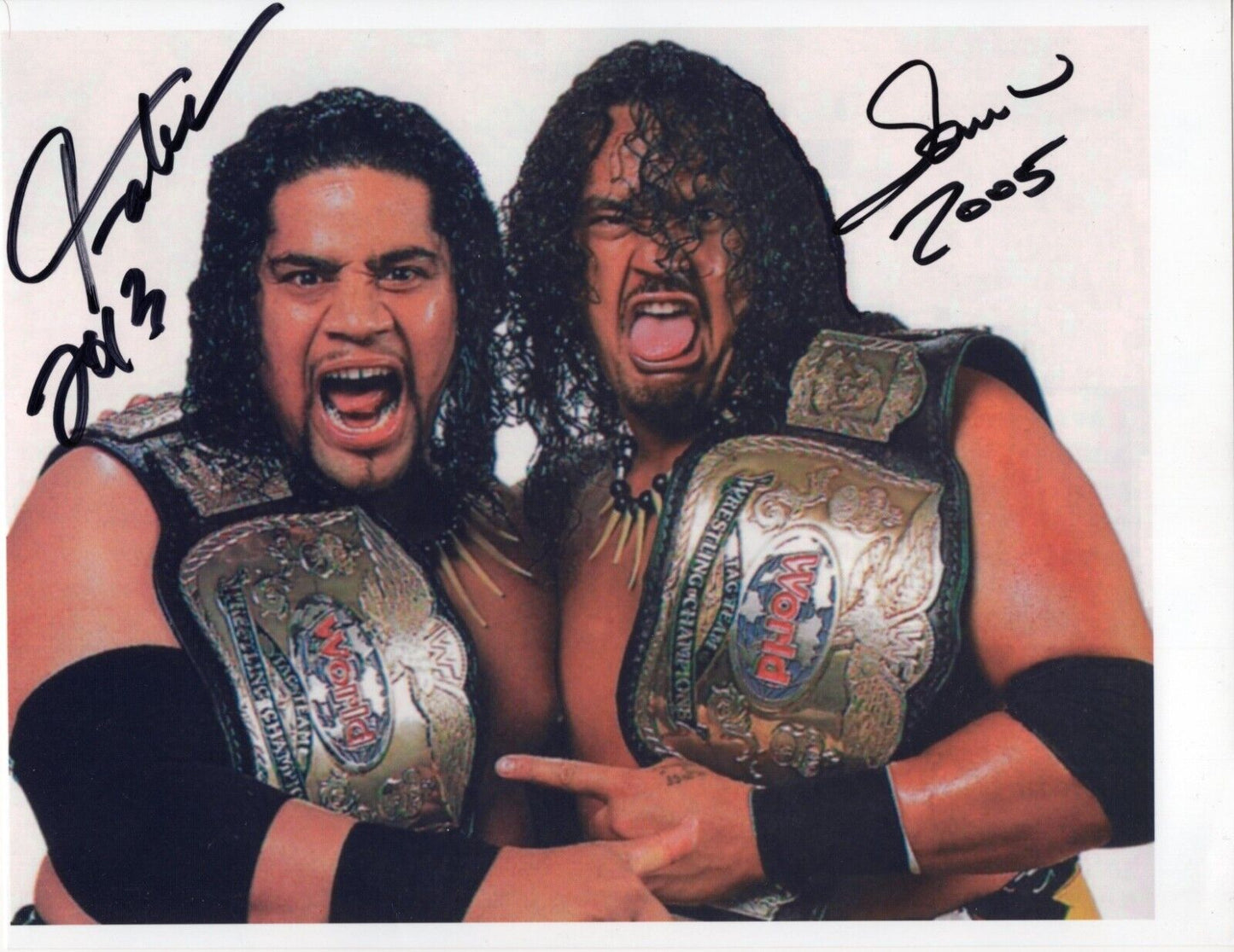 Headshrinkers fatu samu signed 8.5x11 photo signed auto autographed