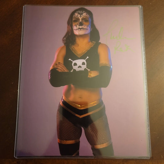 Thunder Rosa (metallic 8x10) AEW funhouse photo signed auto autographed