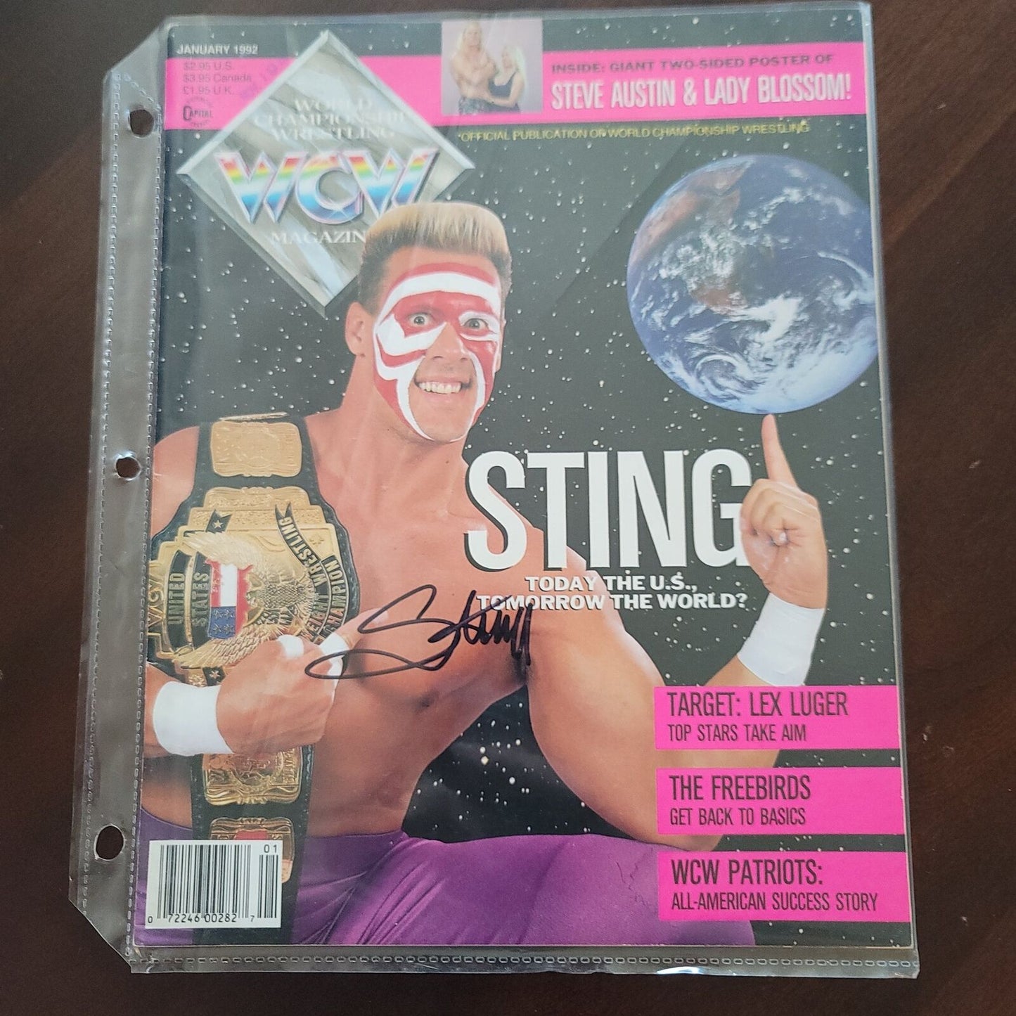 Sting (full magazine) cover signed auto autographed