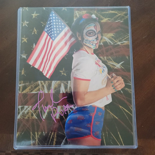 Thunder Rosa (metallic 8x10) AEW funhouse photo signed auto autographed