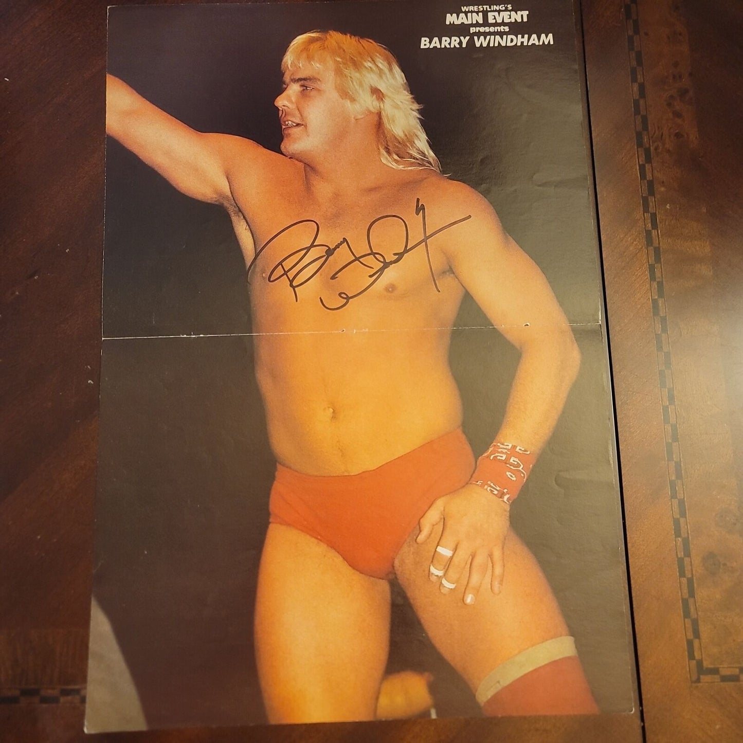 Barry Windham signed magazine poster photo signed auto autographed