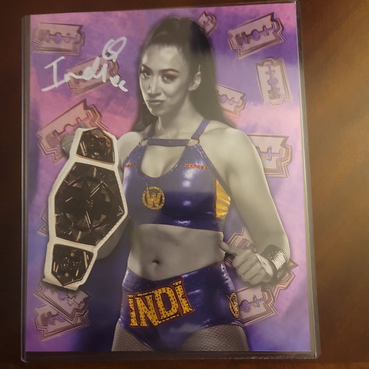 Indi Hartwell WWE NXT (metallic 8x10) photo signed auto autographed