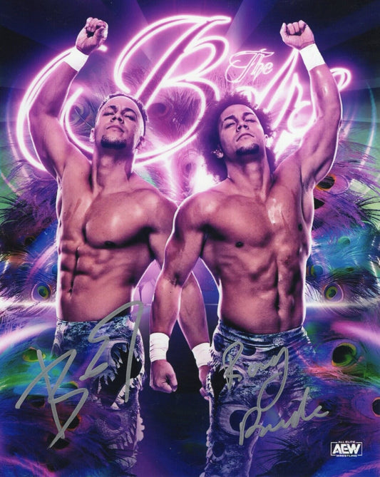 The Boys Tate Twins Brandon Brent ROH AEW signed autographed photo auto 8x10