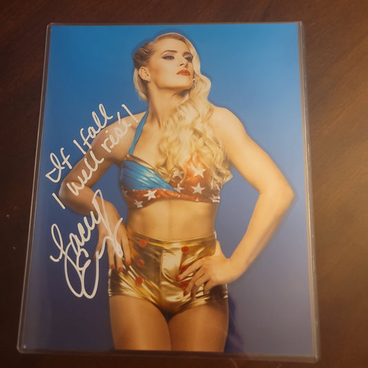 Lacey Evans (metallic 8x10) inscribed photo signed auto autographed